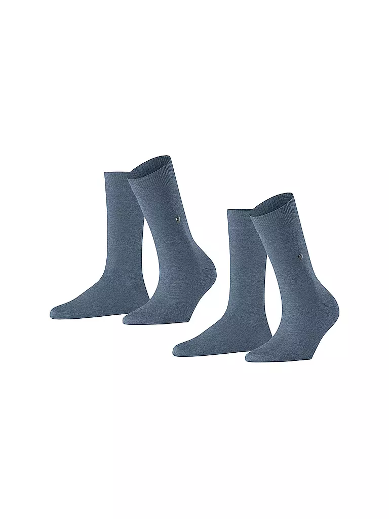 BURLINGTON | Damen Socken EVERYDAY 2-er Pkg. 36-41 light denim | blau