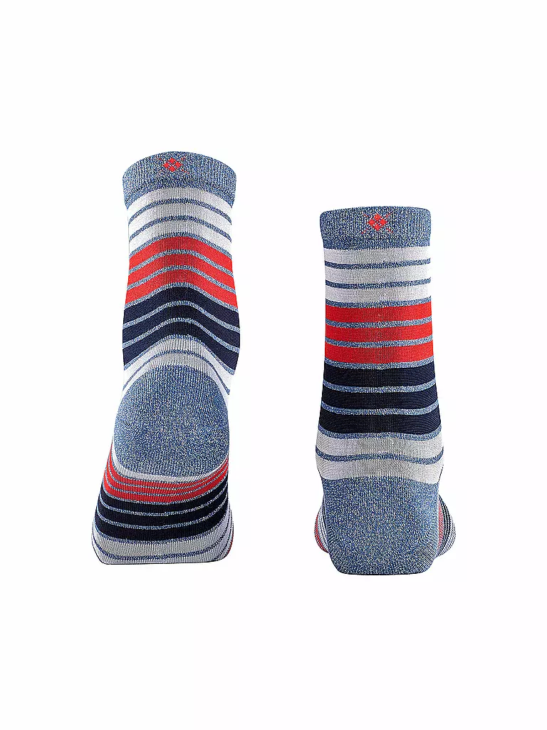 BURLINGTON | Damen Socken Fantasy Stripe 36-41 Steelblue | blau