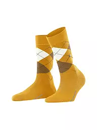 BURLINGTON | Damen Socken MARYLEBONE 36-41 dark brown | gelb