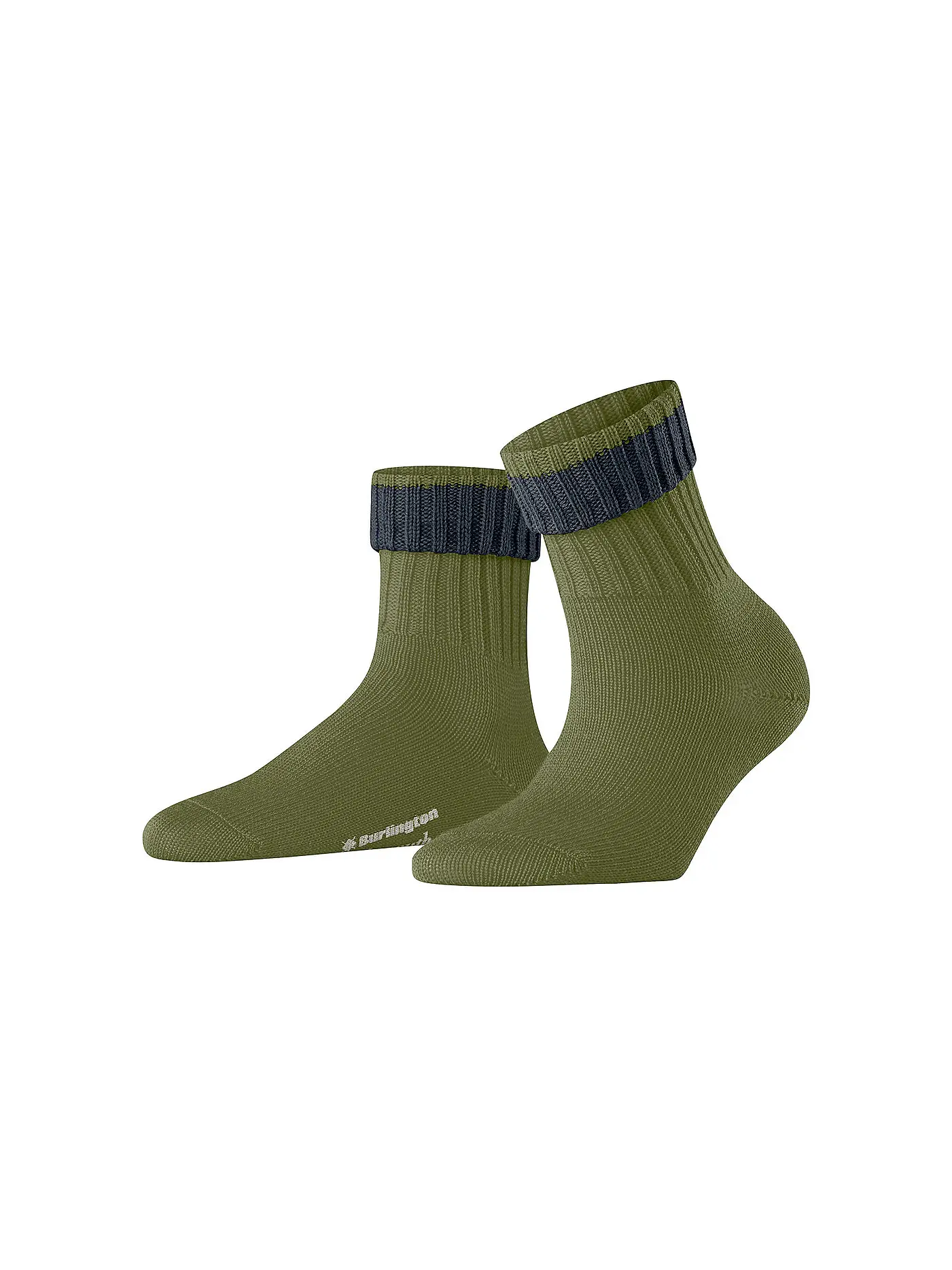 BURLINGTON | Damen Socken PLYMOUTH 36-41 dark brown | grün