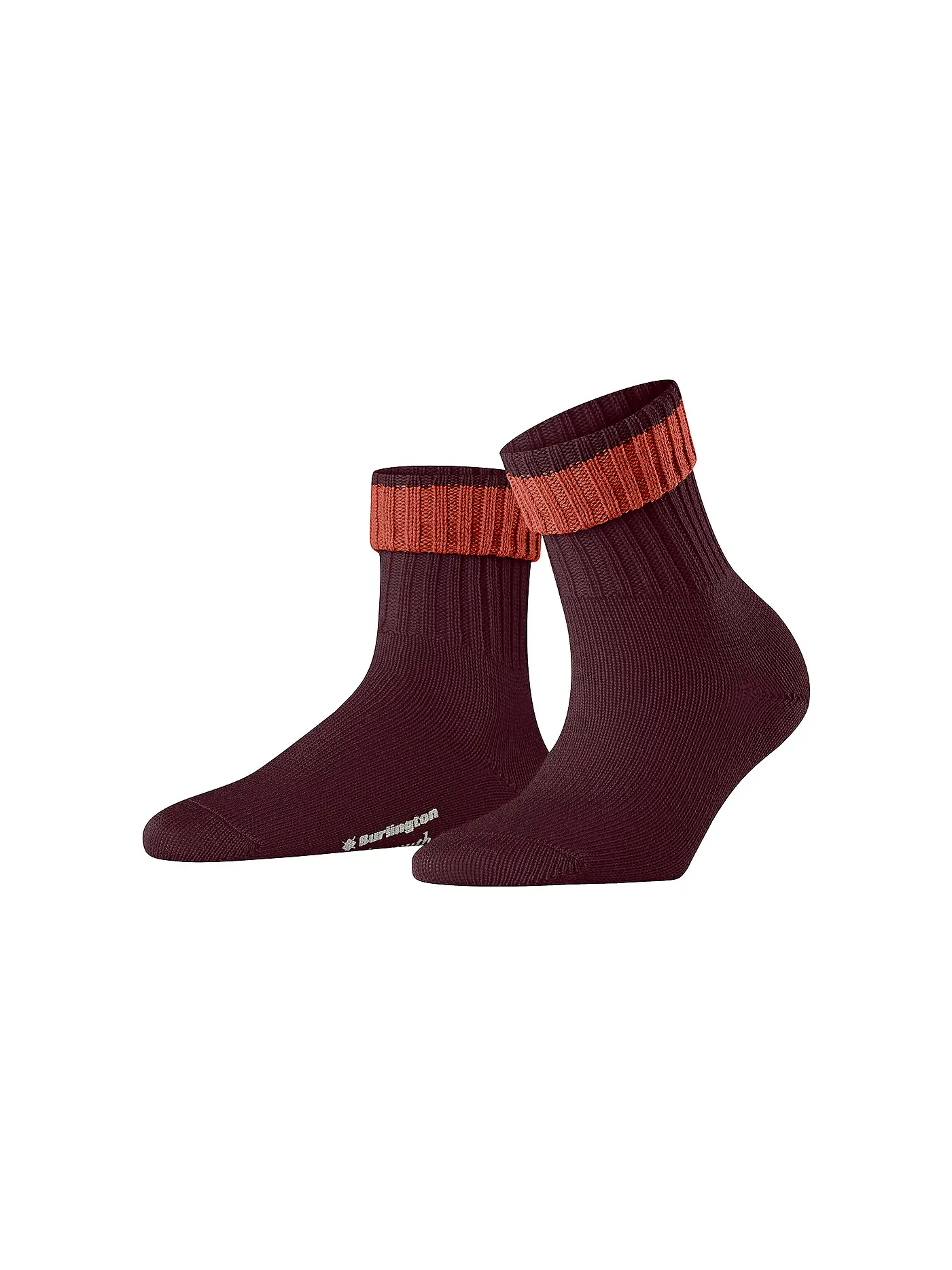 BURLINGTON | Damen Socken PLYMOUTH 36-41 dark brown | dunkelrot