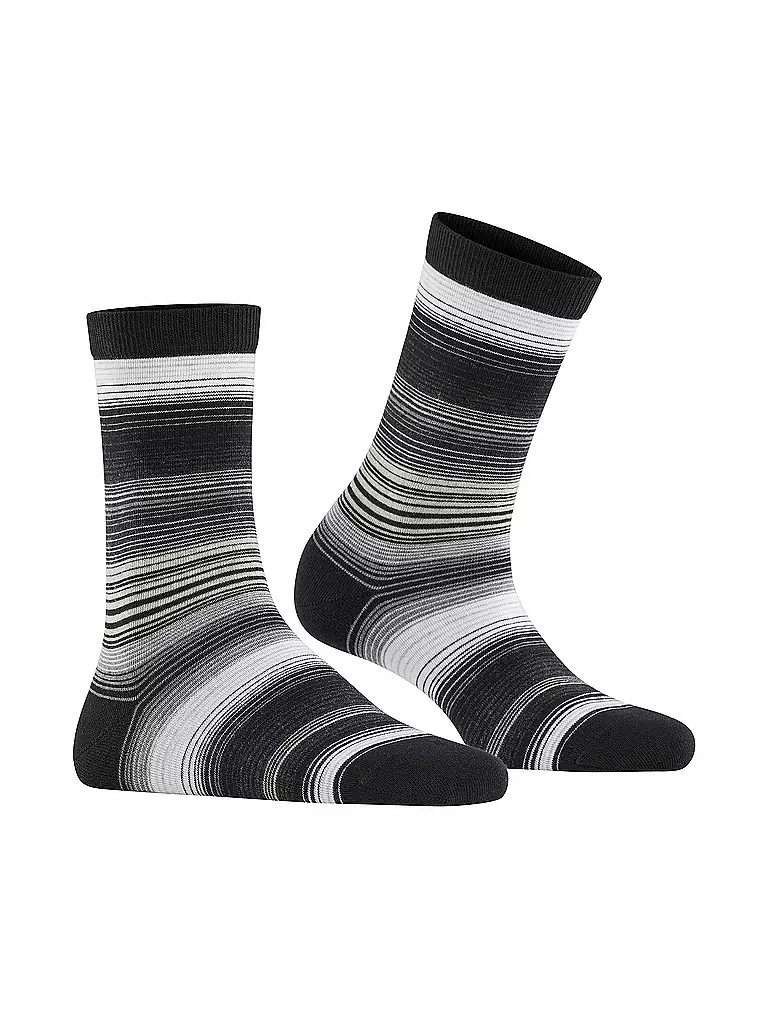 BURLINGTON | Damen Socken STRIPE 36-41  lblack | schwarz