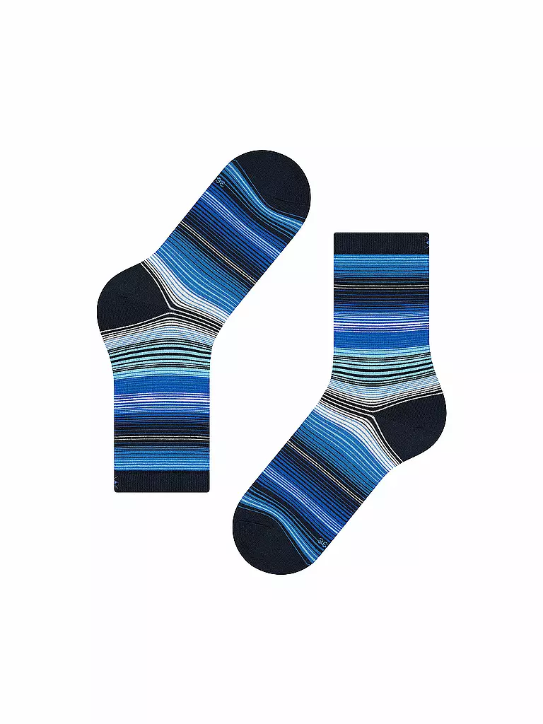 BURLINGTON | Damen Socken STRIPE 36-41 marine | schwarz