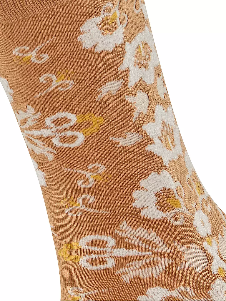 BURLINGTON | Damen Socken VELVET BLOOMS 36-41 brown sugar | braun