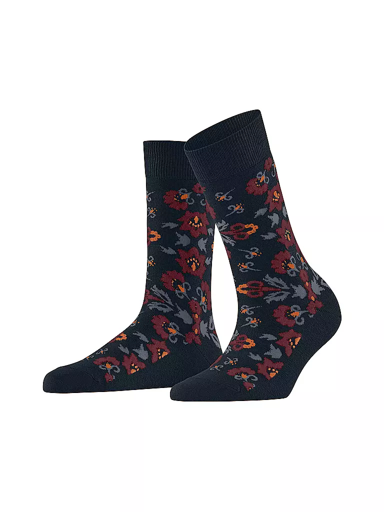 BURLINGTON | Damen Socken VELVET BLOOMS 36-41 marine | dunkelblau