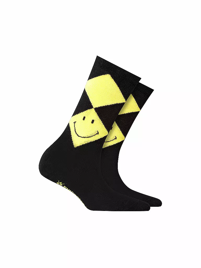 BURLINGTON | Damen-Socken "Smiley" 36-41 | schwarz