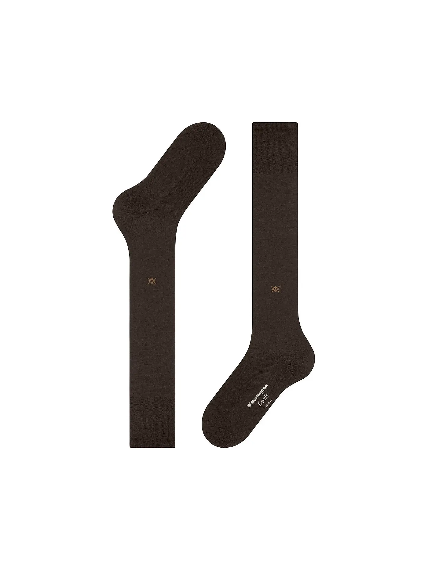 BURLINGTON | Herren Kniestrümpfe LEEDS 40-46 dark brown | braun