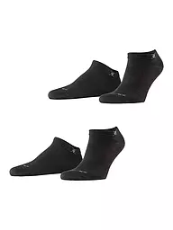 BURLINGTON | Herren Sneaker Socken EVERYDAY 2-er Pkg. 40-46 palm tree | schwarz