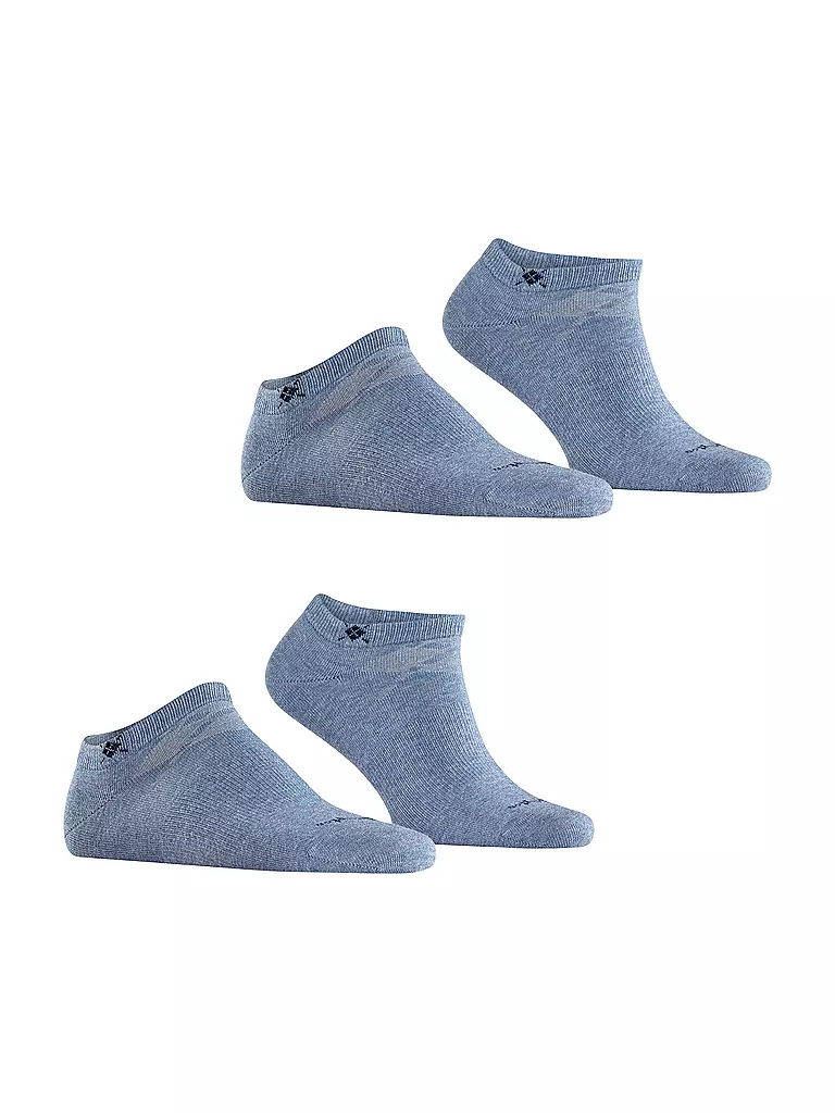 BURLINGTON | Herren Sneaker Socken EVERYDAY 2-er Pkg. 40-46 light jean | blau