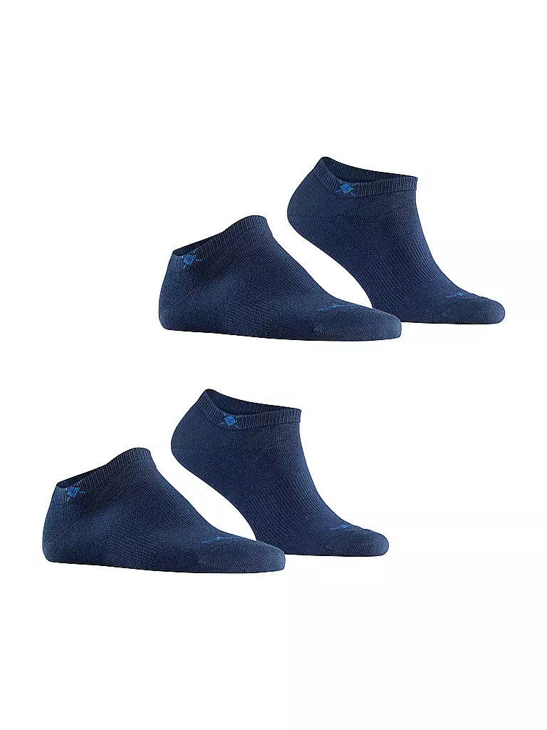 BURLINGTON | Herren Sneaker Socken EVERYDAY 2-er Pkg. 40-46 marine | blau