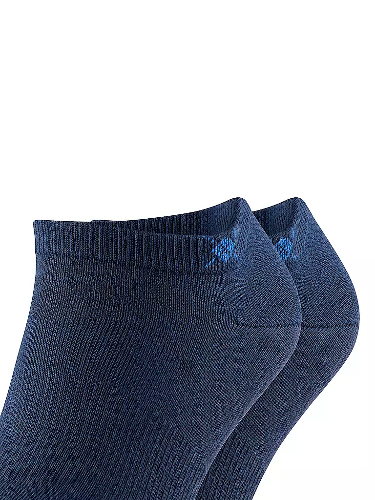 BURLINGTON | Herren Sneaker Socken EVERYDAY 2-er Pkg. 40-46 marine | schwarz