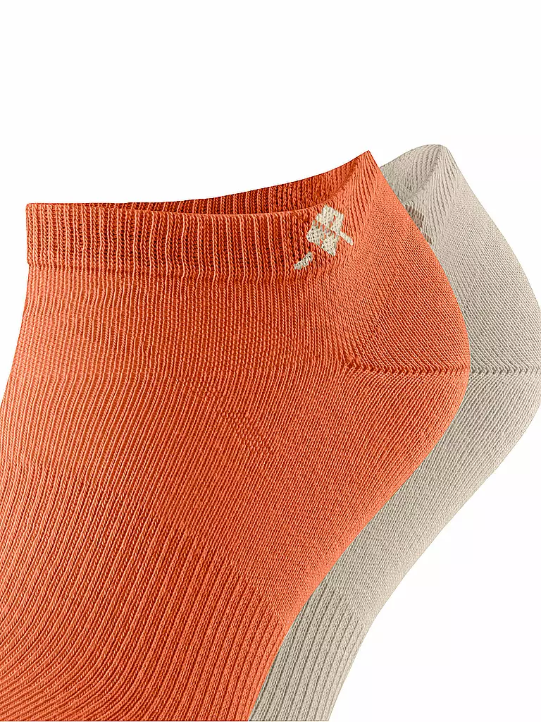 BURLINGTON | Herren Sneaker Socken EVERYDAY 2-er Pkg. 40-46 pumpkin | olive
