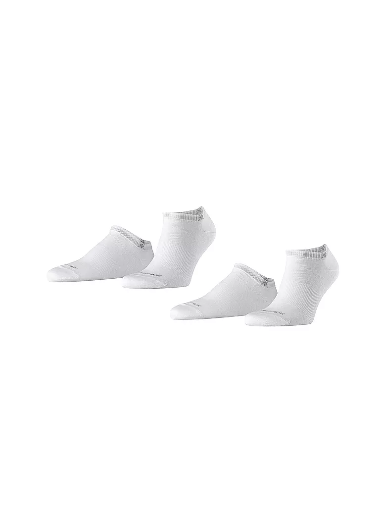 BURLINGTON | Herren Sneaker Socken EVERYDAY 2-er Pkg. 40-46 white | schwarz