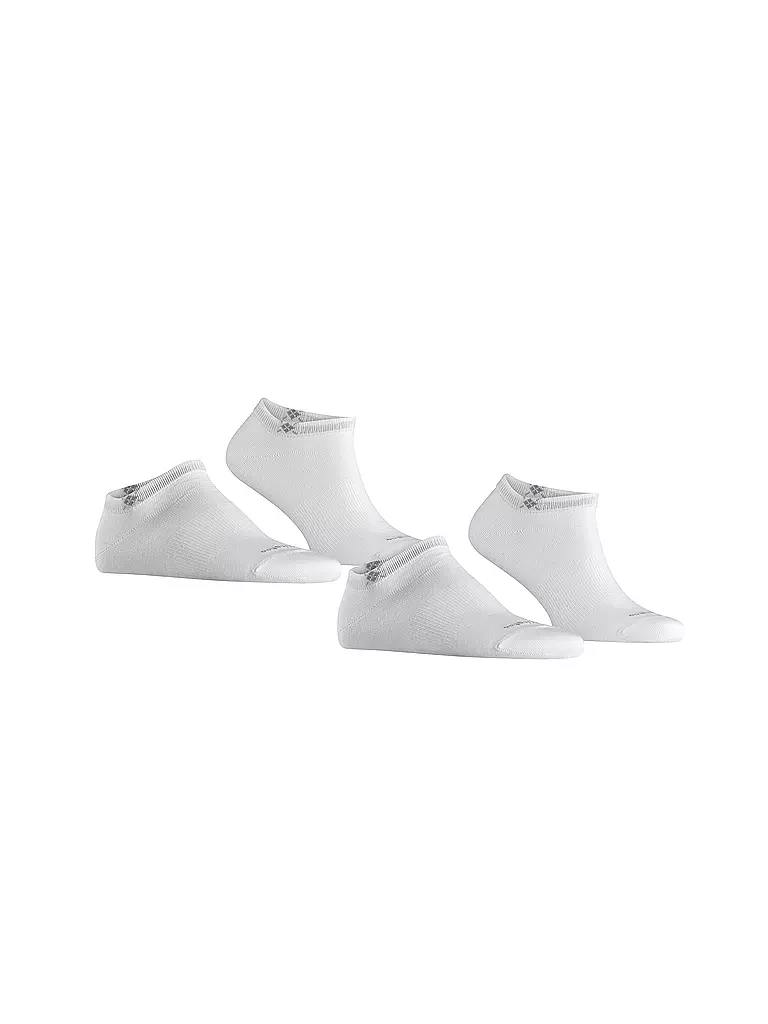 BURLINGTON | Herren Sneaker Socken EVERYDAY 2-er Pkg. 40-46 white | weiss