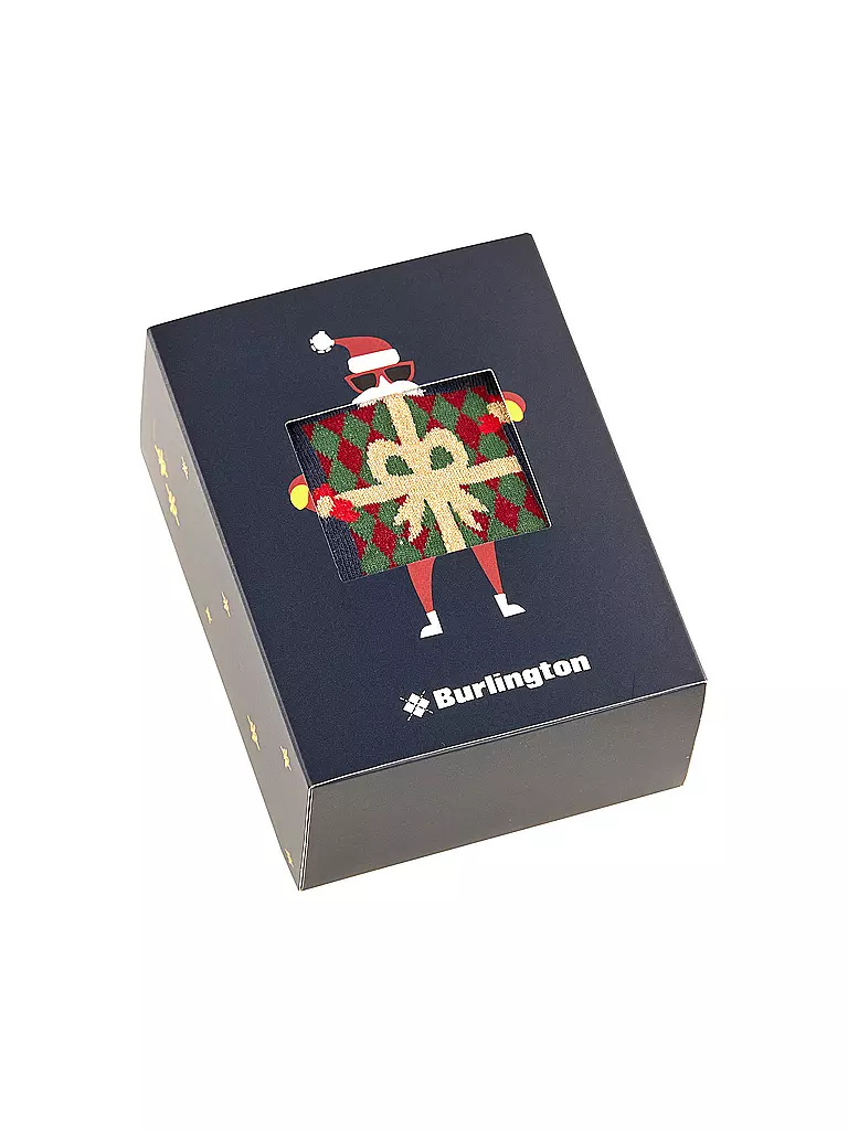 BURLINGTON | Herren Socken 2-er Pkg. X-MAS GIFT BOX 40-46 sortiment | dunkelblau