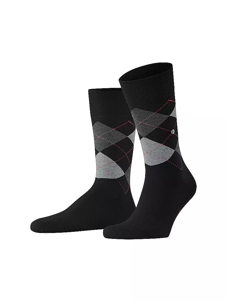 BURLINGTON | Herren Socken 3-er Pkg. BRITISH BOX 40-46 sortiment | schwarz