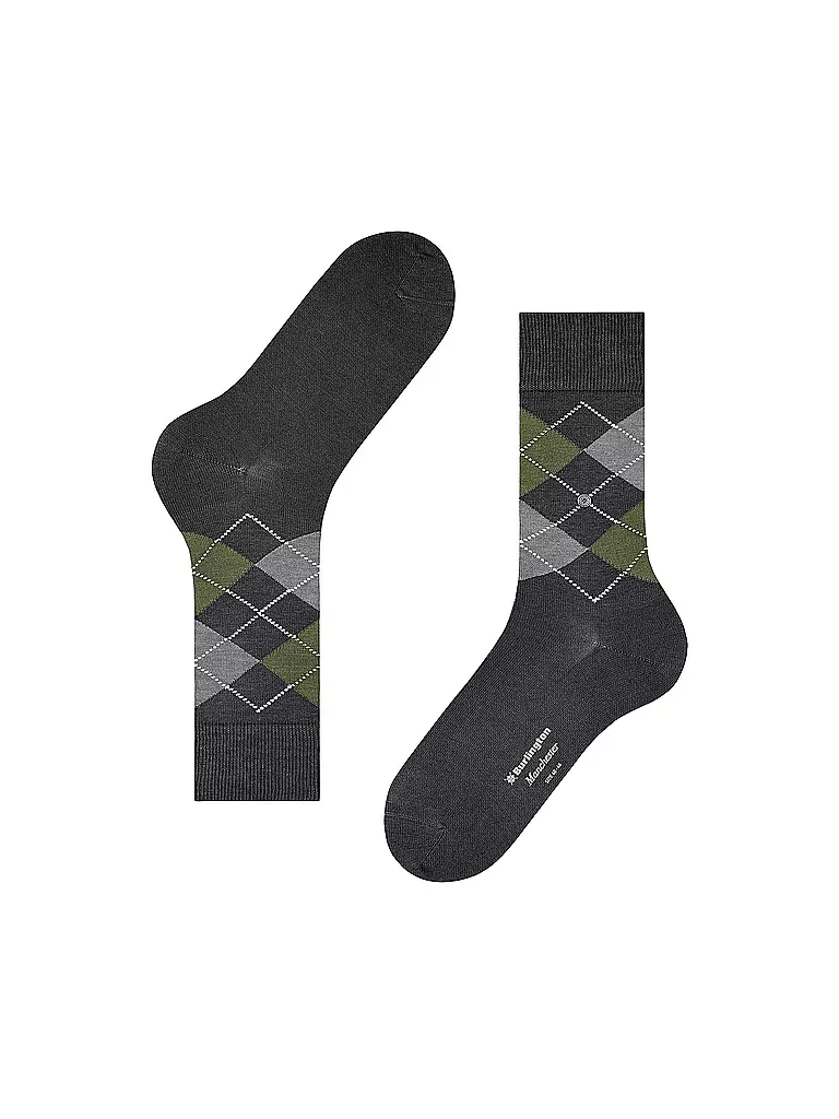 BURLINGTON | Herren Socken 40-46 MANCHESTER anthracite melange | grau
