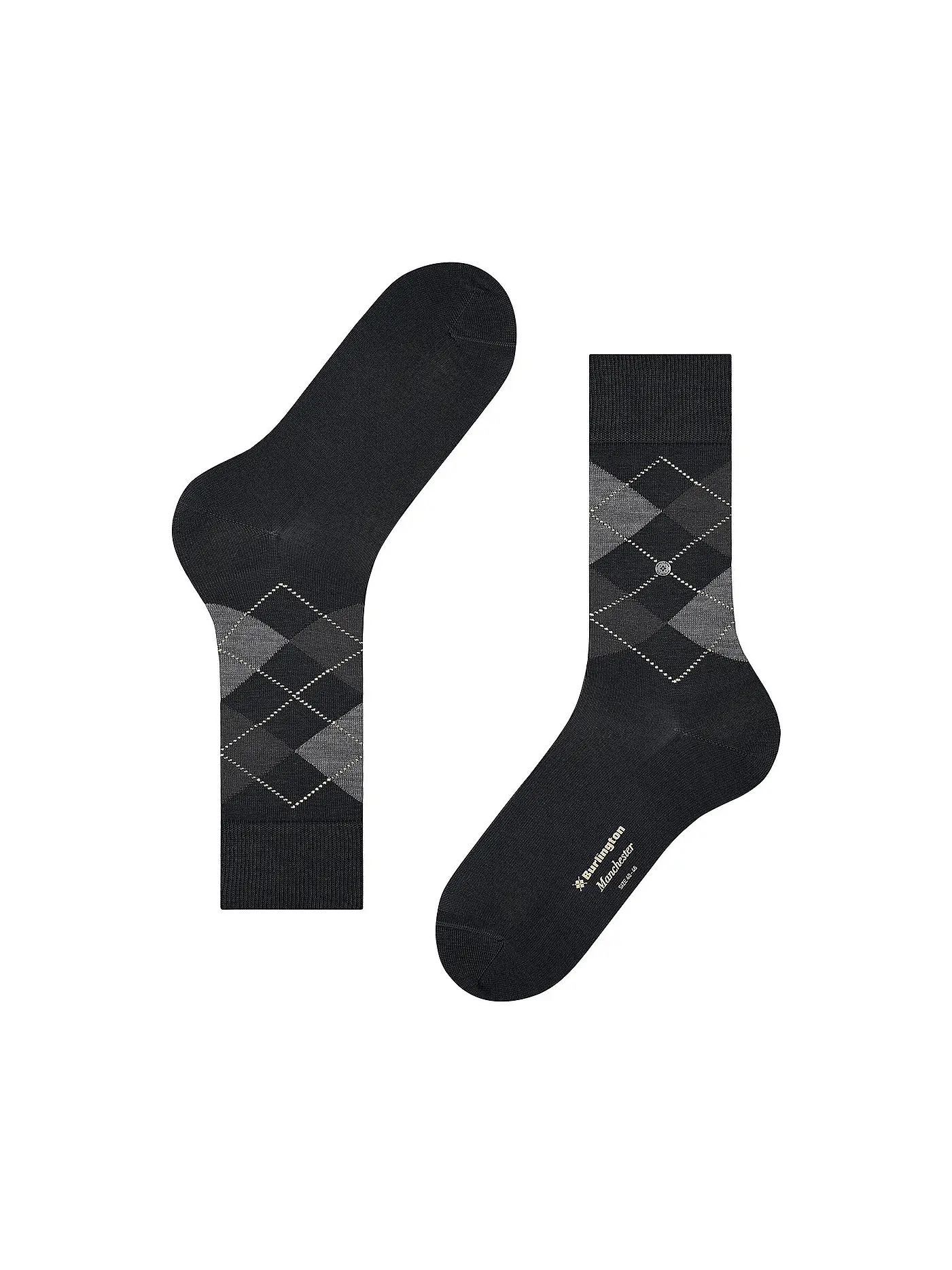 BURLINGTON | Herren Socken 40-46 MANCHESTER black | schwarz
