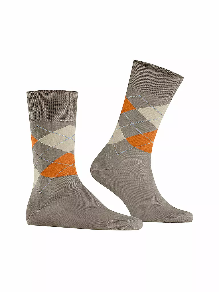 BURLINGTON | Herren Socken 40-46 MANCHESTER cognac | grau