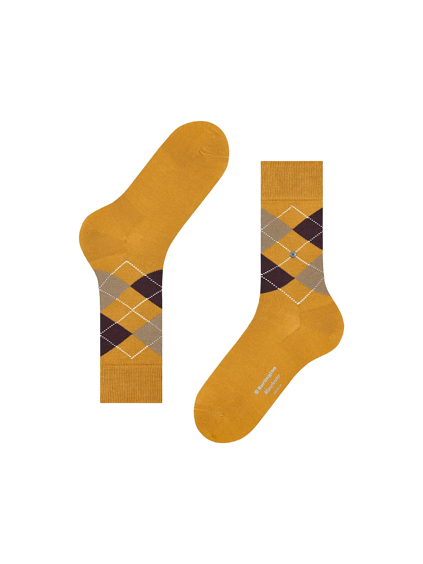 BURLINGTON | Herren Socken 40-46 MANCHESTER dottergelb | gelb