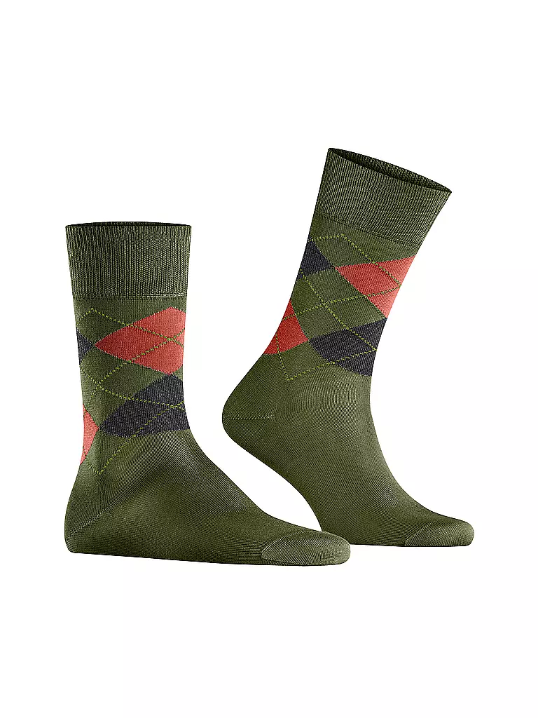 BURLINGTON | Herren Socken 40-46 MANCHESTER flourite | olive