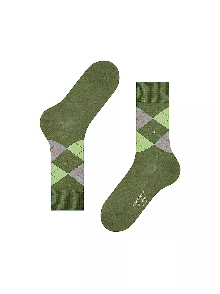 BURLINGTON | Herren Socken 40-46 MANCHESTER shamrock | hellgrau