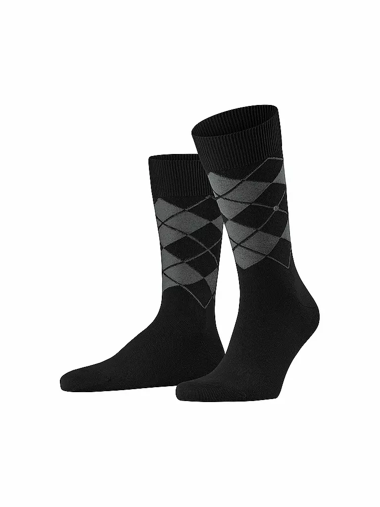 BURLINGTON | Herren Socken BOLTON 40-46 black | schwarz