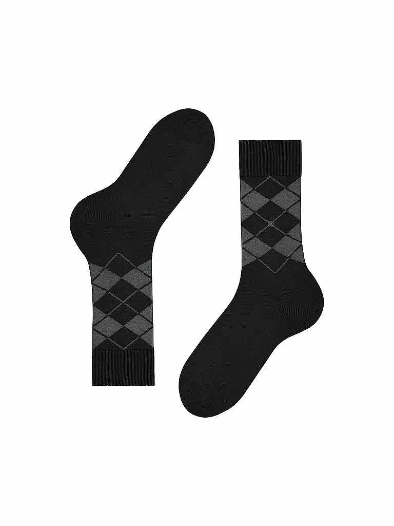 BURLINGTON | Herren Socken BOLTON 40-46 black | schwarz
