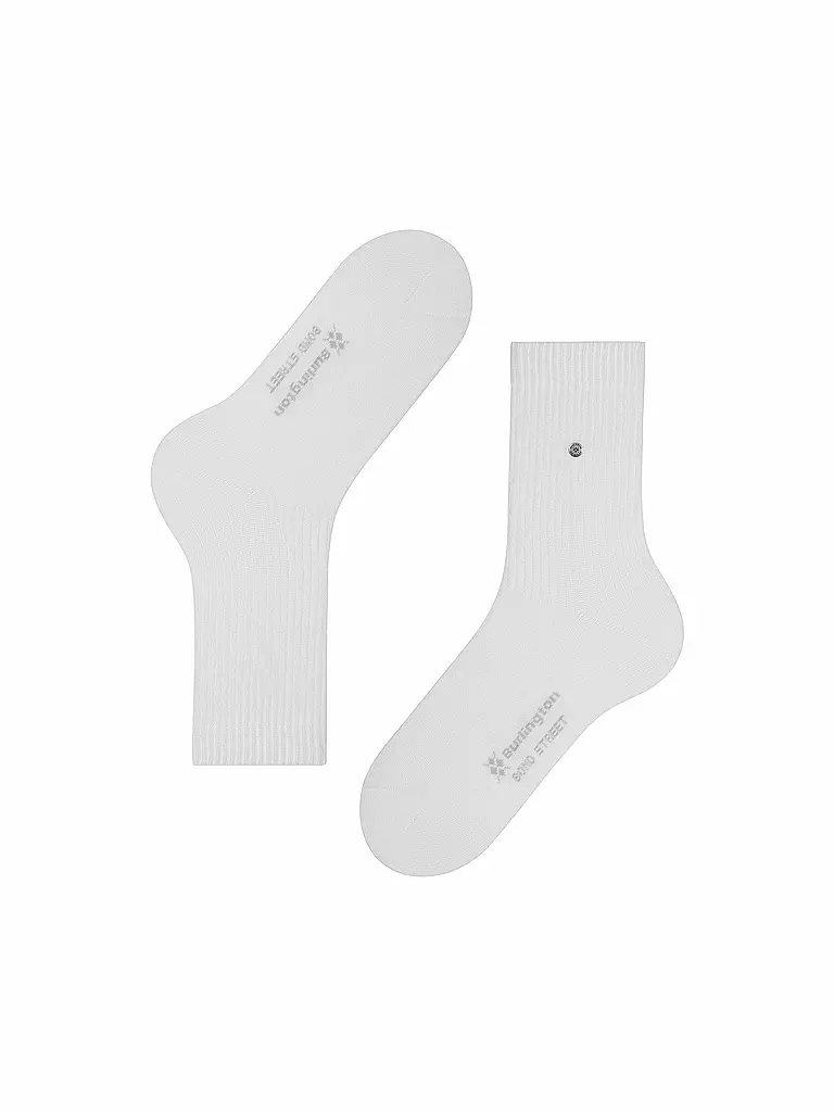BURLINGTON | Herren Socken BOND STREET 40-46 white | hellgrau
