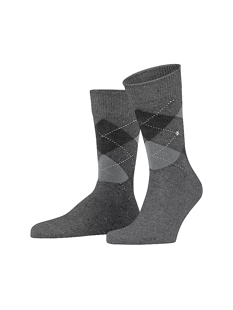 BURLINGTON | Herren Socken DUNDEE 40-46 carbon mel | grau