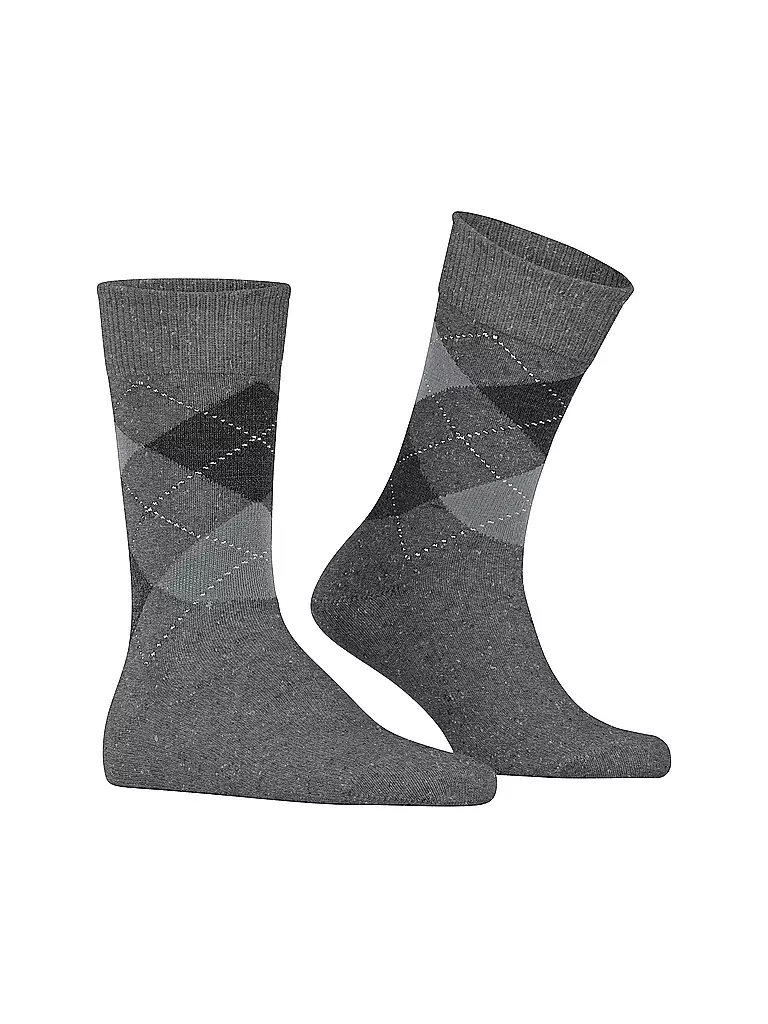 BURLINGTON | Herren Socken DUNDEE 40-46 carbon mel | dunkelblau