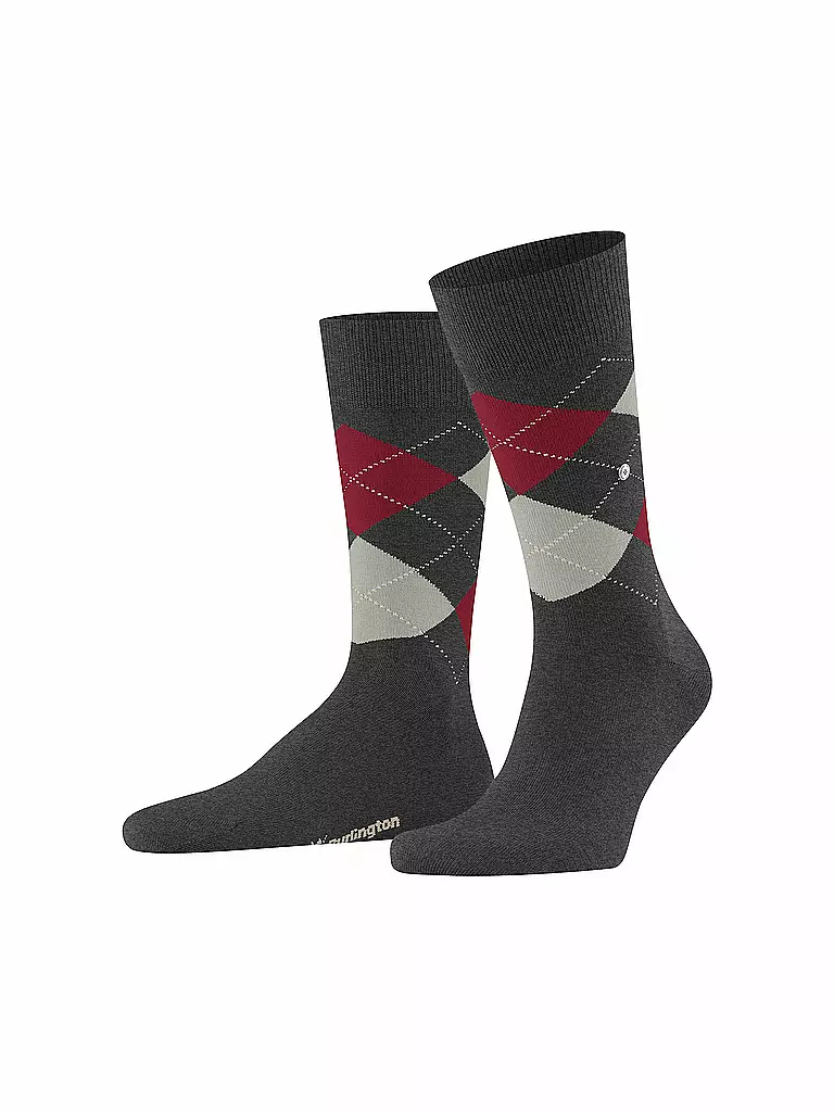 BURLINGTON | Herren Socken EDINBURGH 40-46 silver | grau