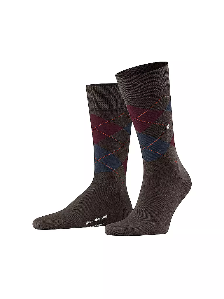 BURLINGTON | Herren Socken EDINBURGH dark brown | braun