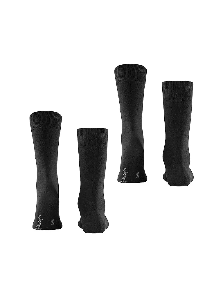 BURLINGTON | Herren Socken EVERYDAY 2-er Pkg. 40-46 black | grau
