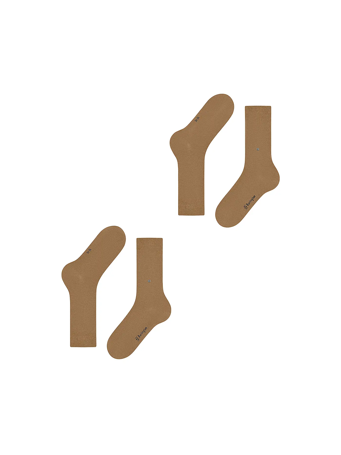 BURLINGTON | Herren Socken EVERYDAY 2-er Pkg. 40-46 brown suger | camel