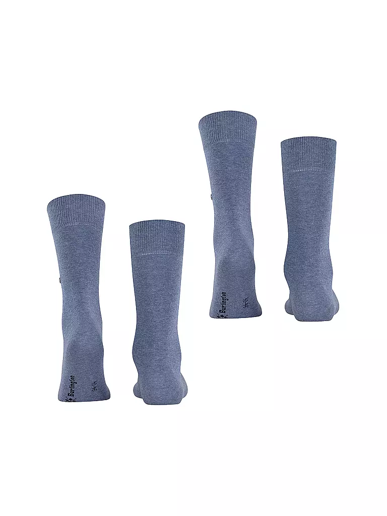 BURLINGTON | Herren Socken EVERYDAY 2-er Pkg. 40-46 light denim | blau