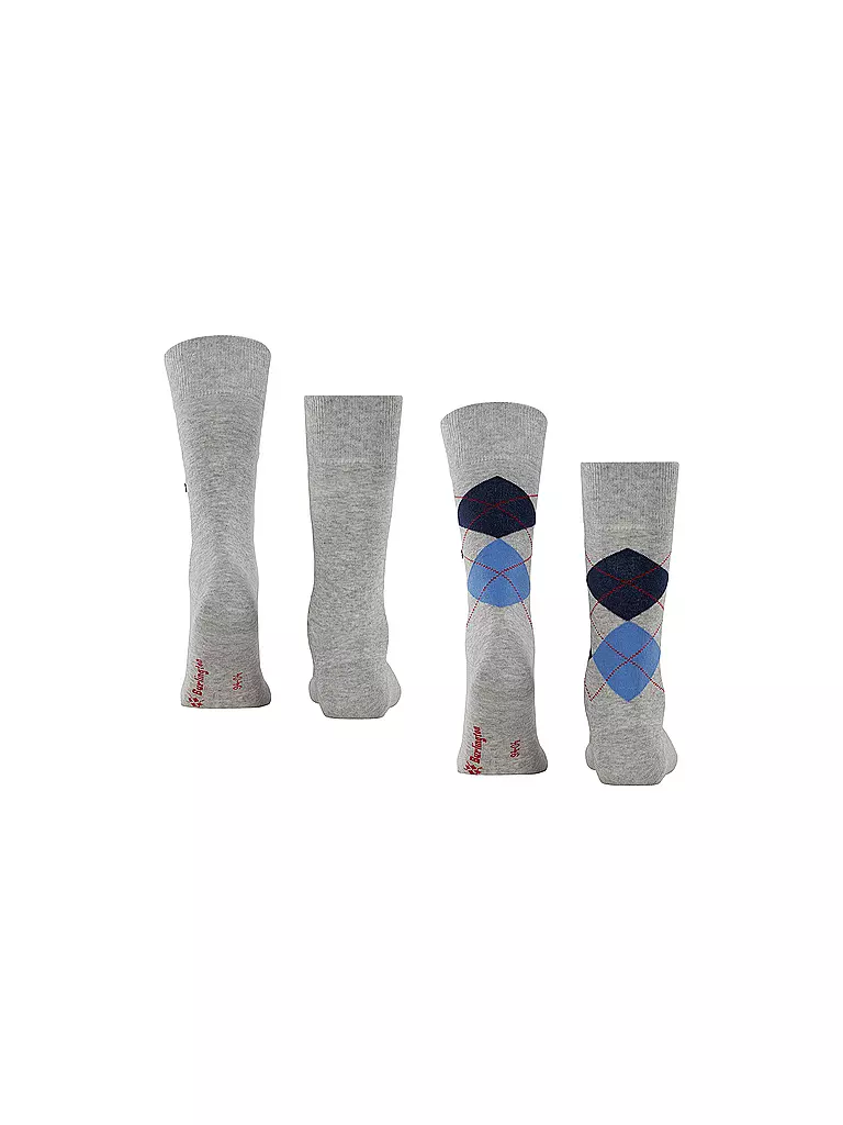 BURLINGTON | Herren Socken EVERYDAY 2-er Pkg. 40-46 light grey | grau