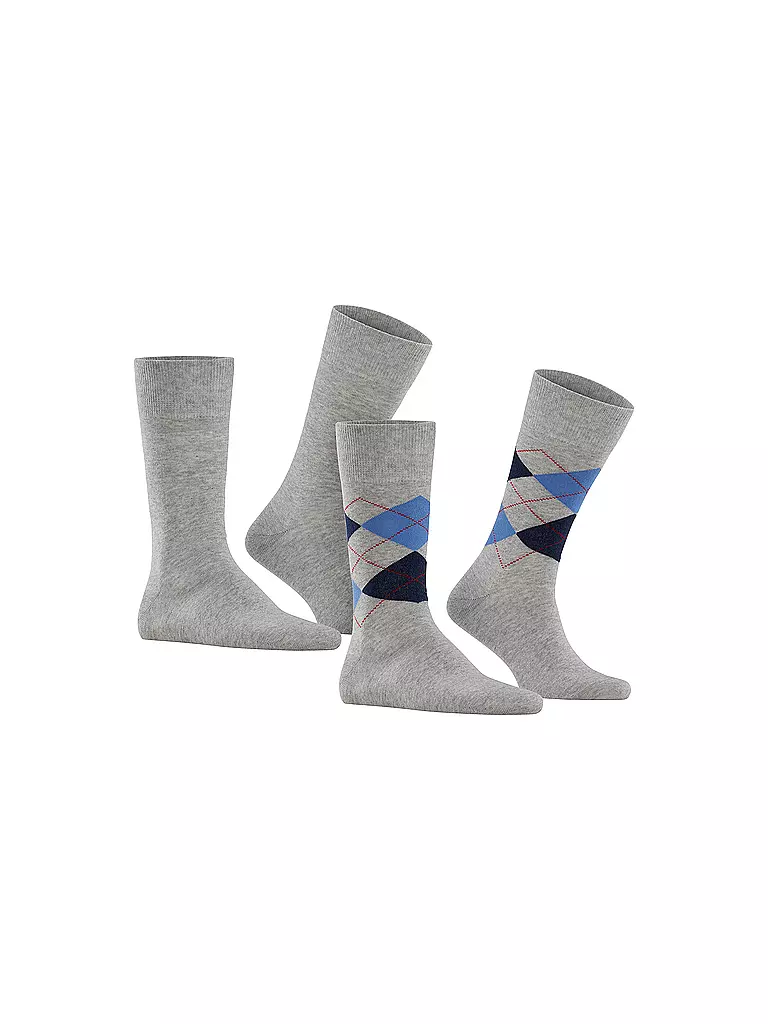 BURLINGTON | Herren Socken EVERYDAY 2-er Pkg. 40-46 light grey | grau