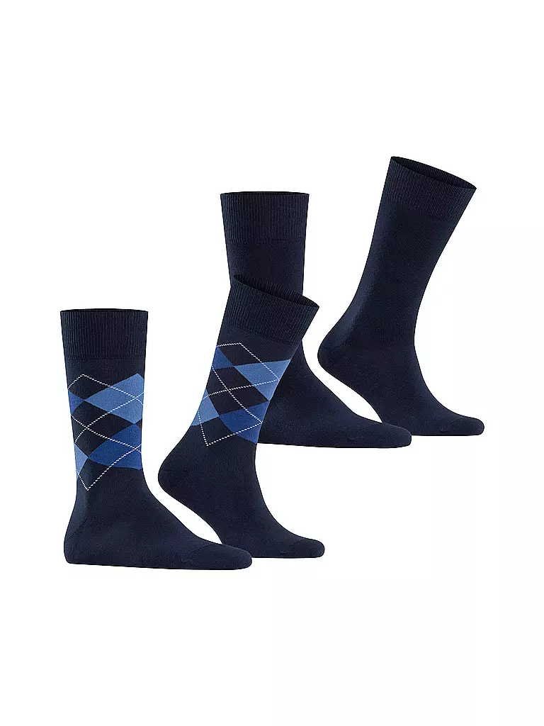 BURLINGTON | Herren Socken EVERYDAY 2-er Pkg. 40-46 marine | blau