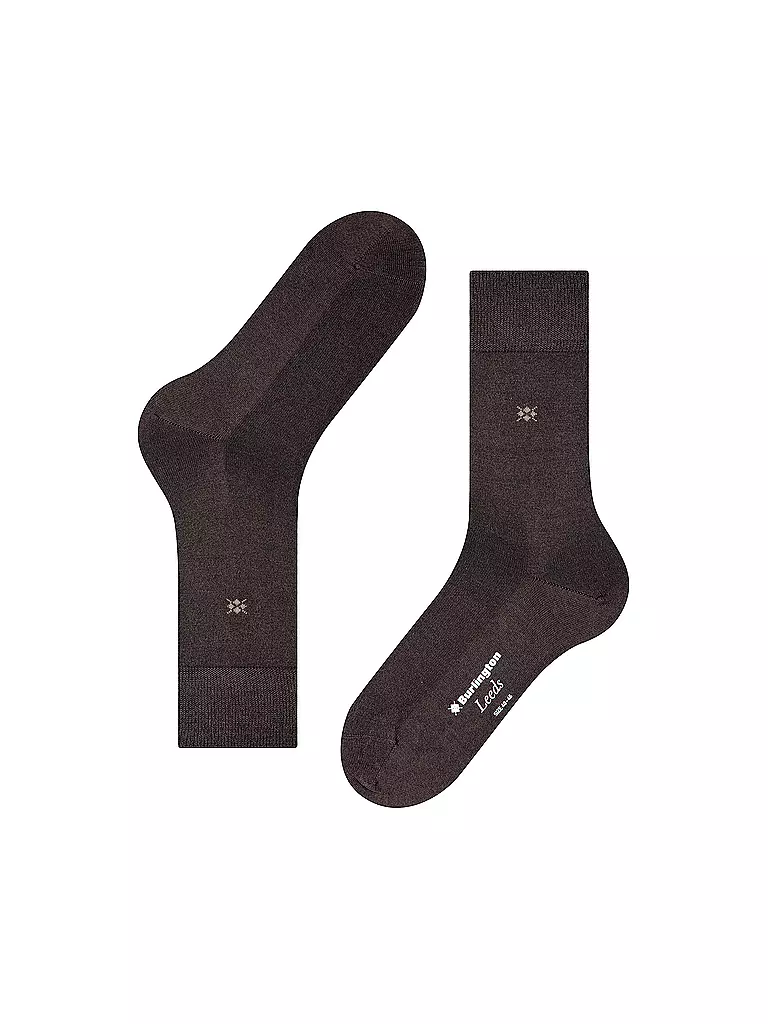 BURLINGTON | Herren Socken LEEDS 40-46 d.braun | braun