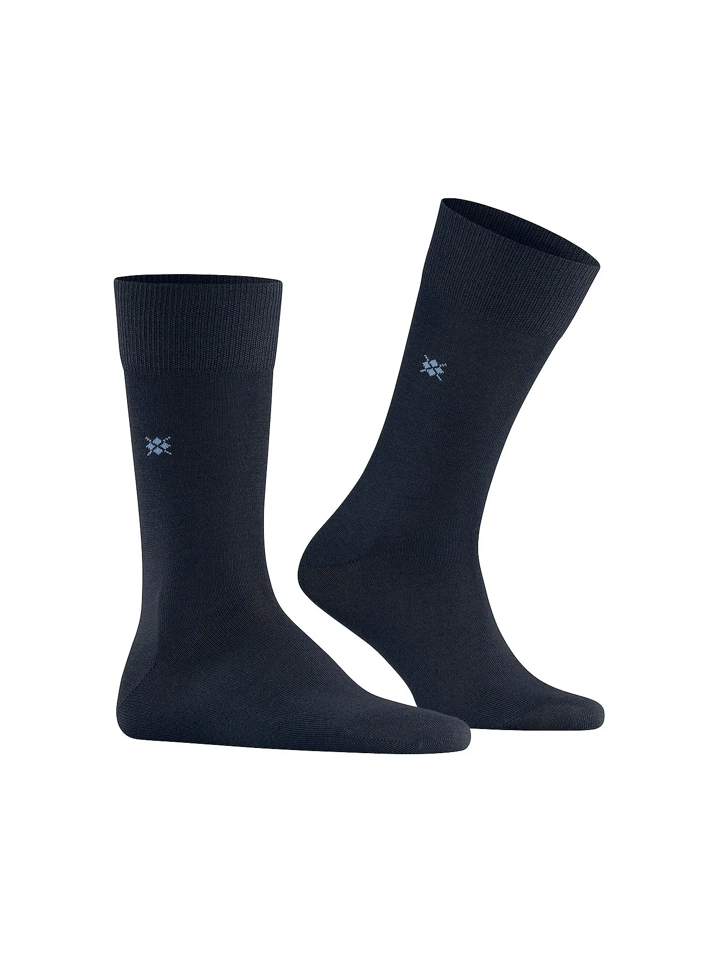 BURLINGTON | Herren Socken LEEDS black | dunkelblau