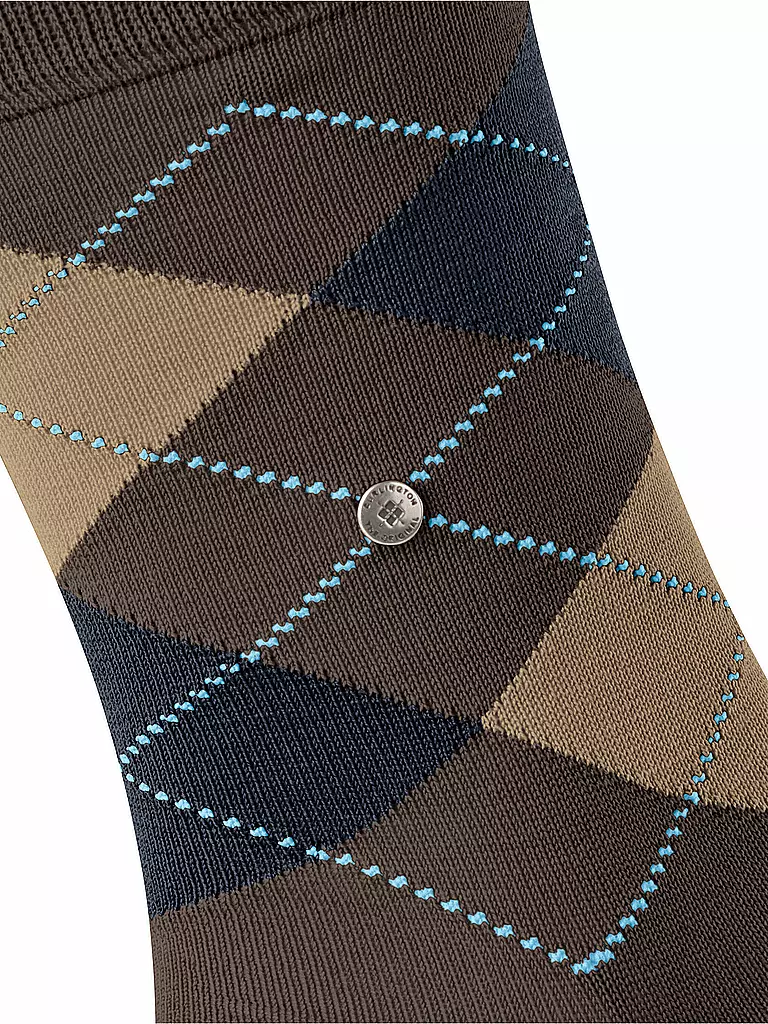 BURLINGTON | Herren Socken MANCHESTER 40-46 chocolate | hellgrau