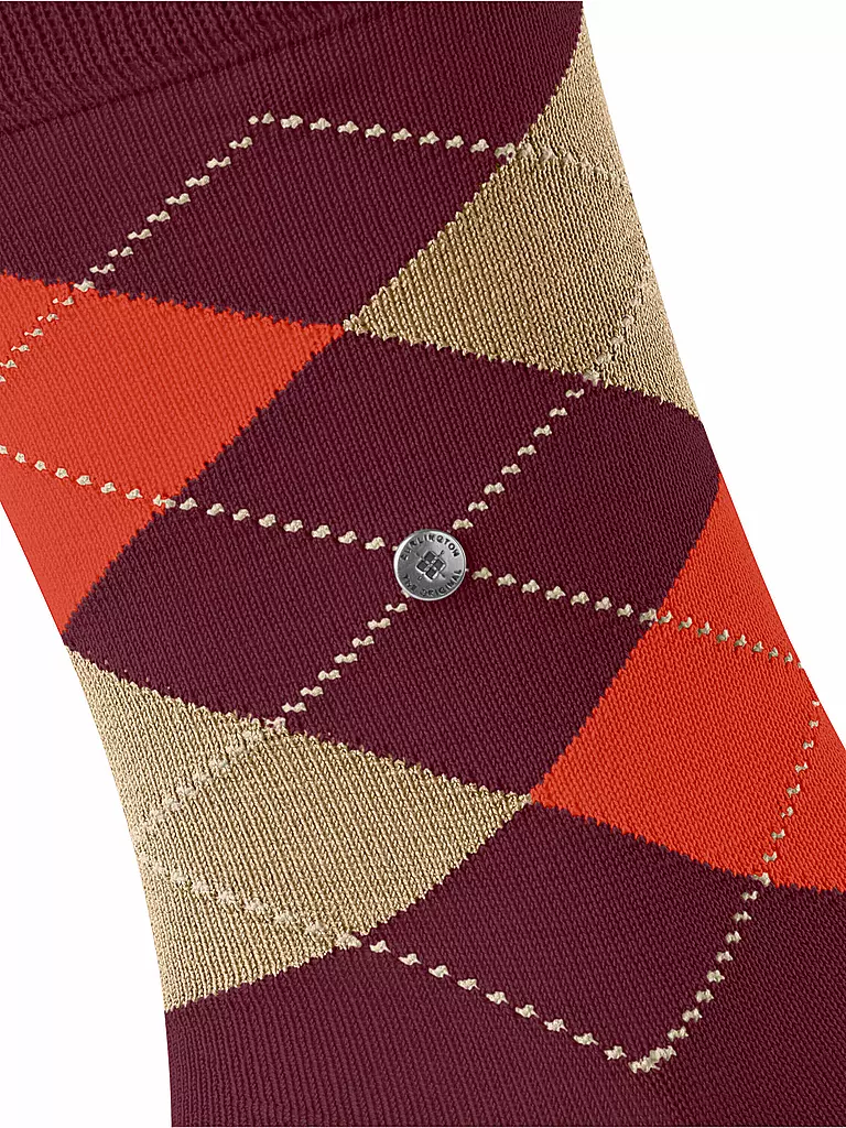 BURLINGTON | Herren Socken MANCHESTER burgund | hellgrau