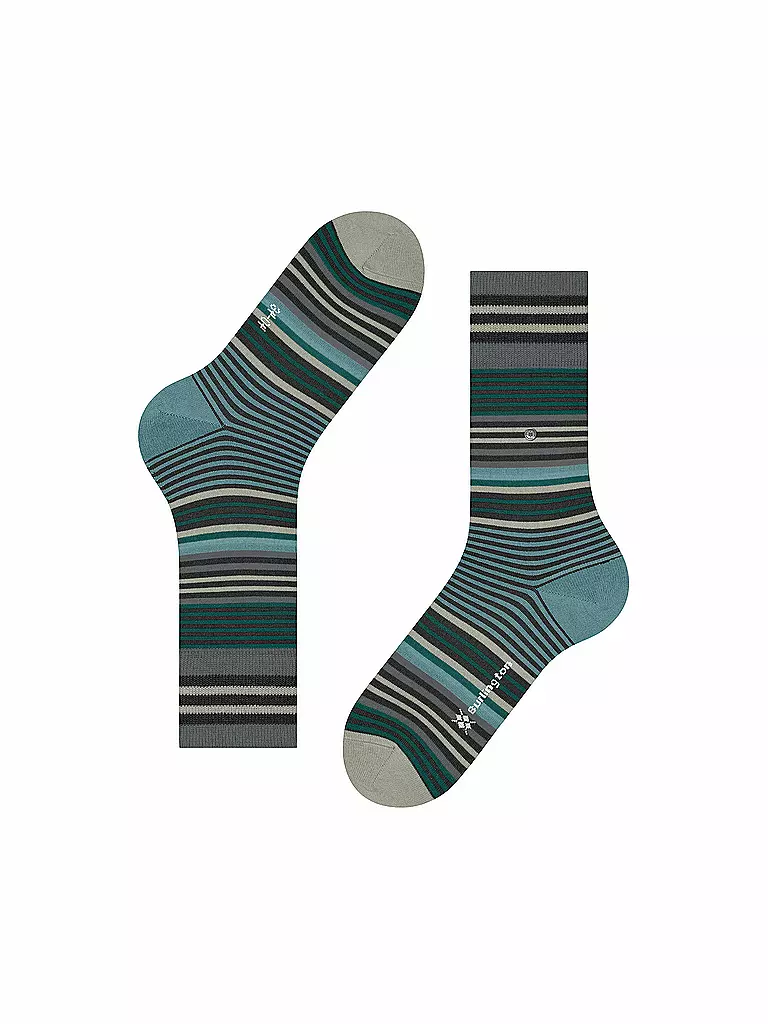 BURLINGTON | Herren Socken STRIPE 40-46 black | olive