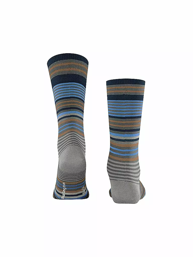 BURLINGTON | Herren Socken STRIPE 40-46 dark grey | olive