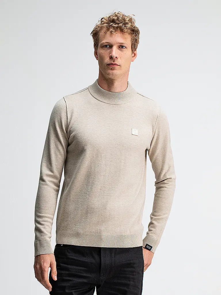 BUTCHER OF BLUE | Pullover CLIFDEN MOCK | creme