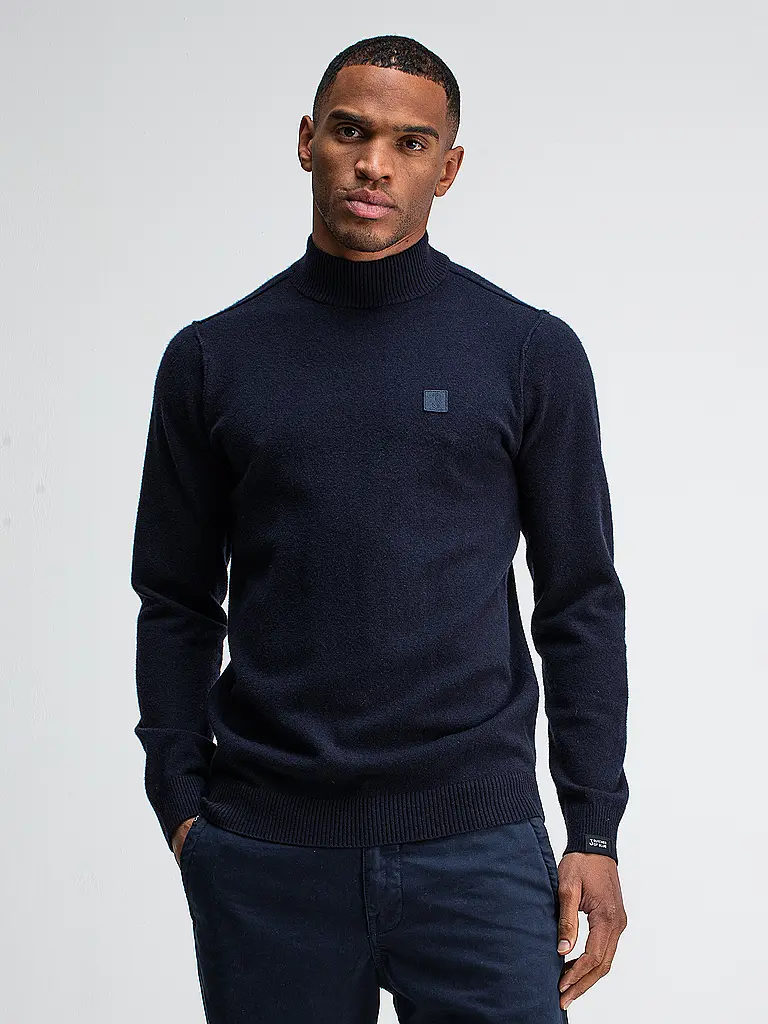 BUTCHER OF BLUE | Pullover CLIFDEN MOCK | dunkelblau