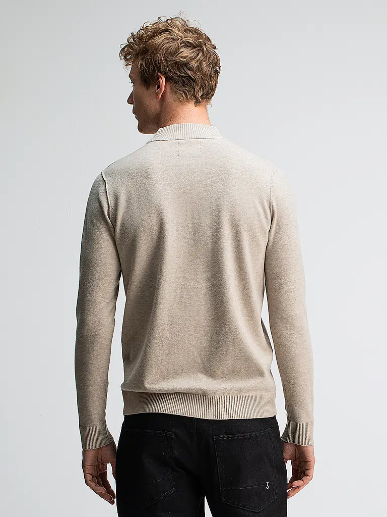 BUTCHER OF BLUE | Pullover CLIFDEN MOCK | creme
