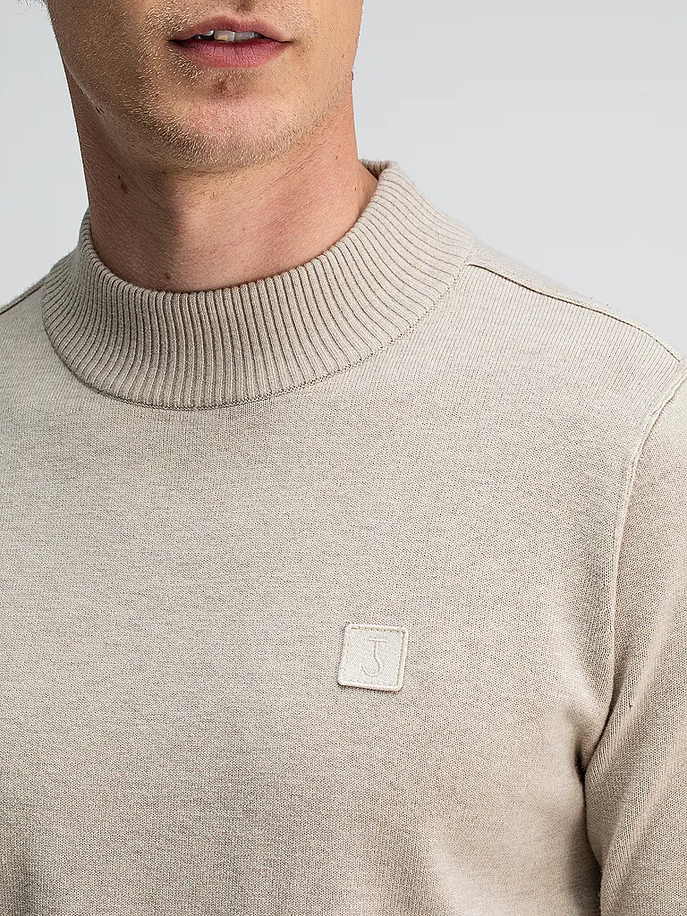 BUTCHER OF BLUE | Pullover CLIFDEN MOCK | creme