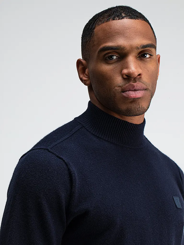 BUTCHER OF BLUE | Pullover CLIFDEN MOCK | dunkelblau